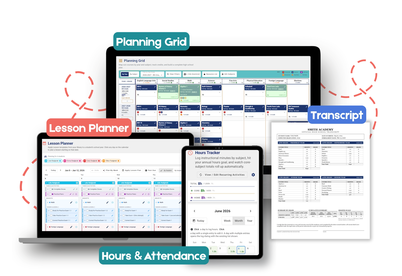 Homeschool Curriculum Planner - Student Records Management System